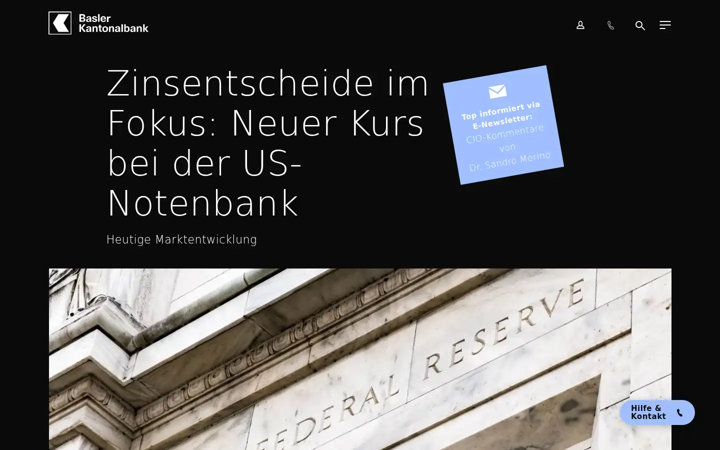 Screenshot of bkb.ch