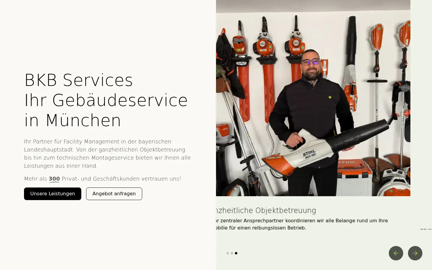 Screenshot of bkb-services.de