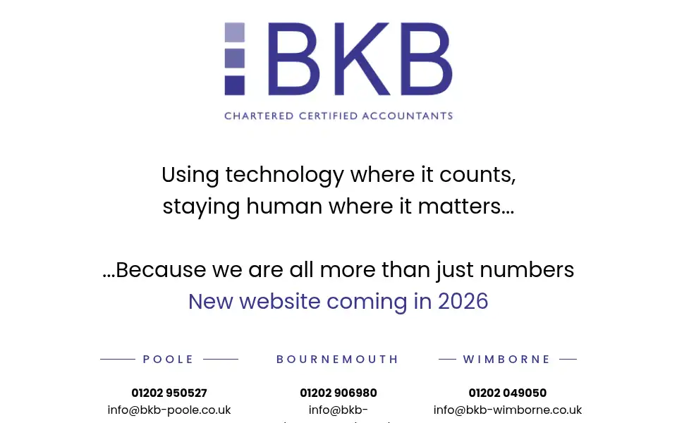 Screenshot of bkbaccountants.co.uk