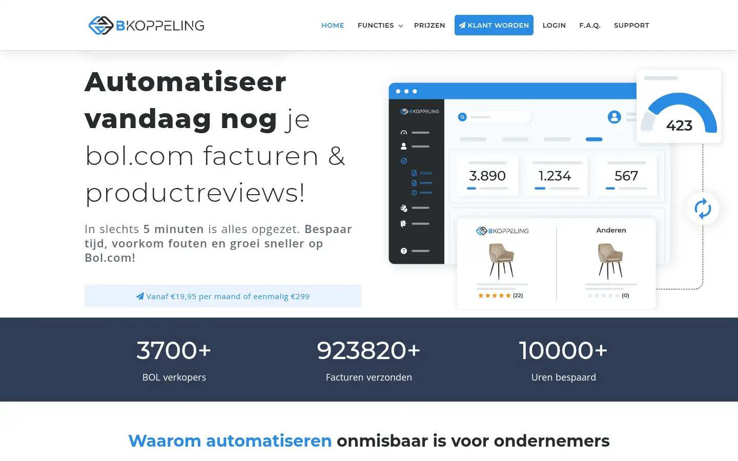 Screenshot of bkoppeling.nl