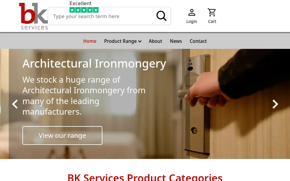 Screenshot of bkservicesonline.co.uk