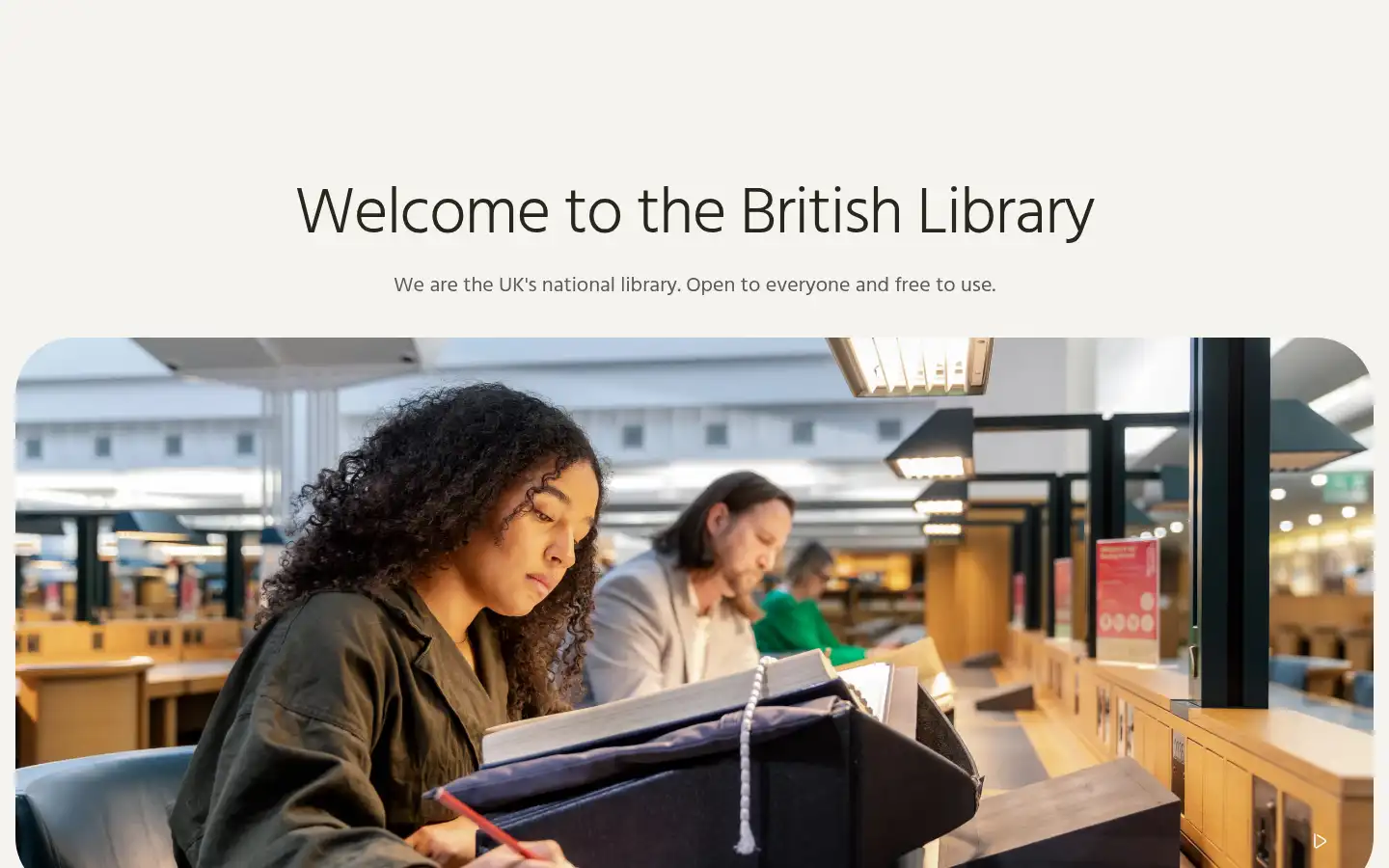 Screenshot of bl.uk