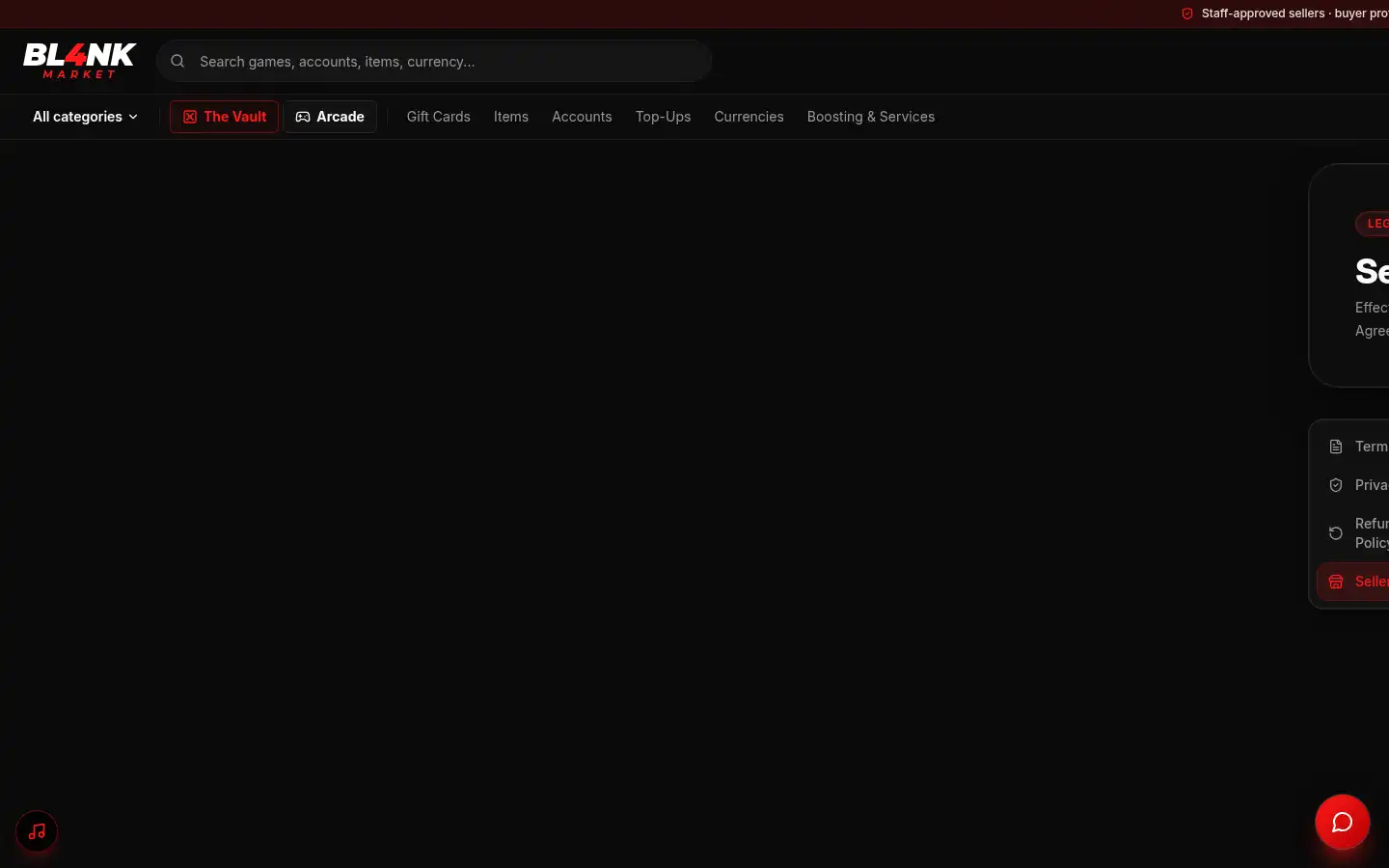 Screenshot of bl4nkmarket.com