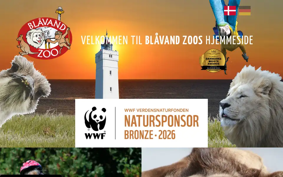 Screenshot of blaavandzoo.dk