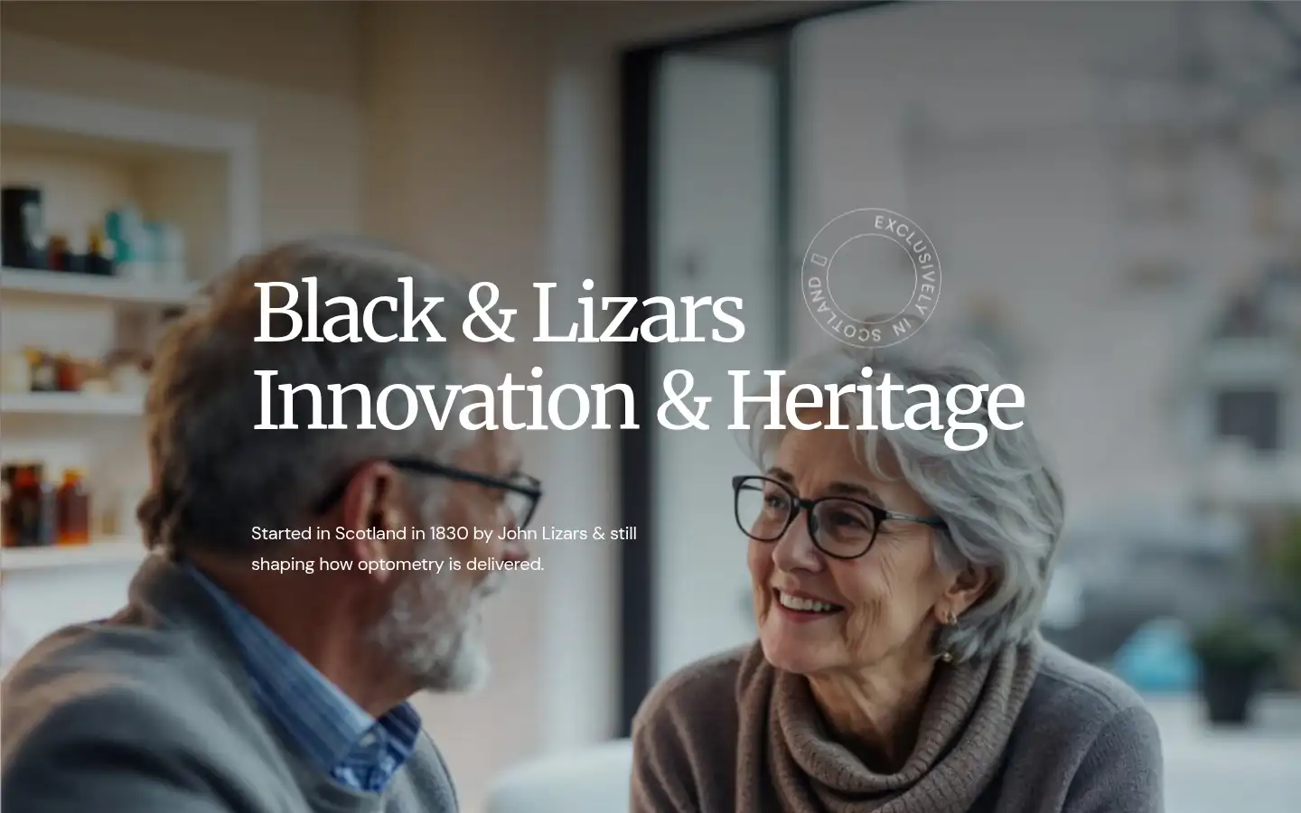 Screenshot of blackandlizars.com