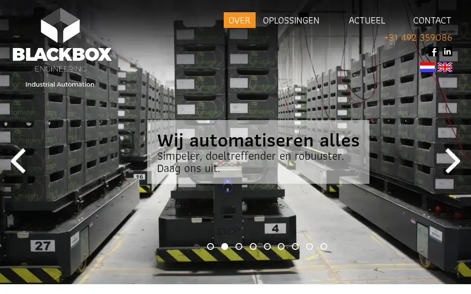 Screenshot of blackboxengineering.nl