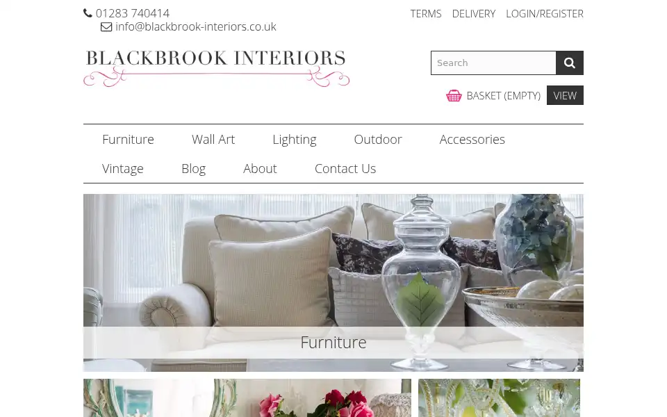Screenshot of blackbrook-interiors.co.uk