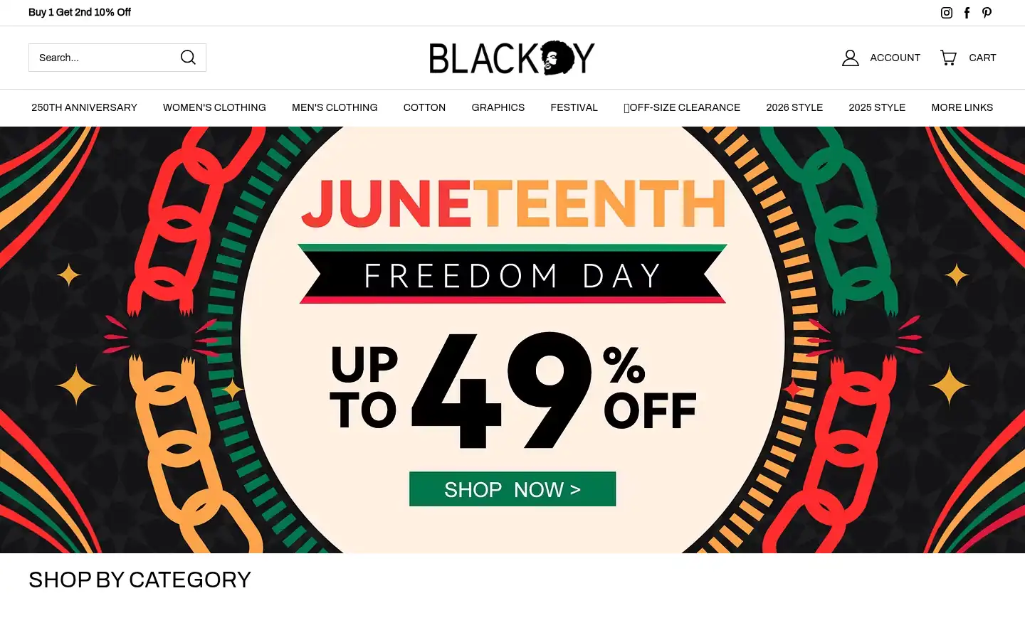 Screenshot of blackdy.com