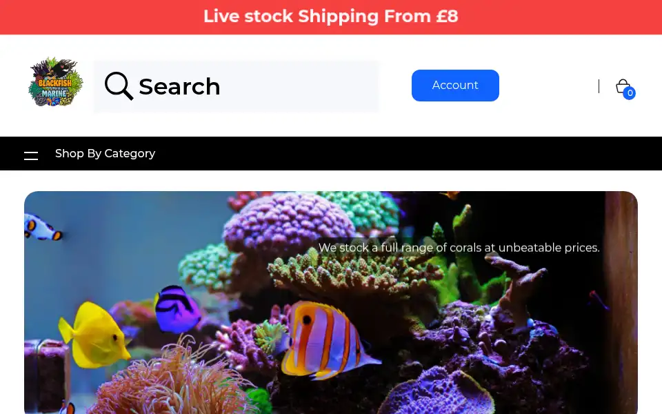 Screenshot of blackfishmarine.co.uk