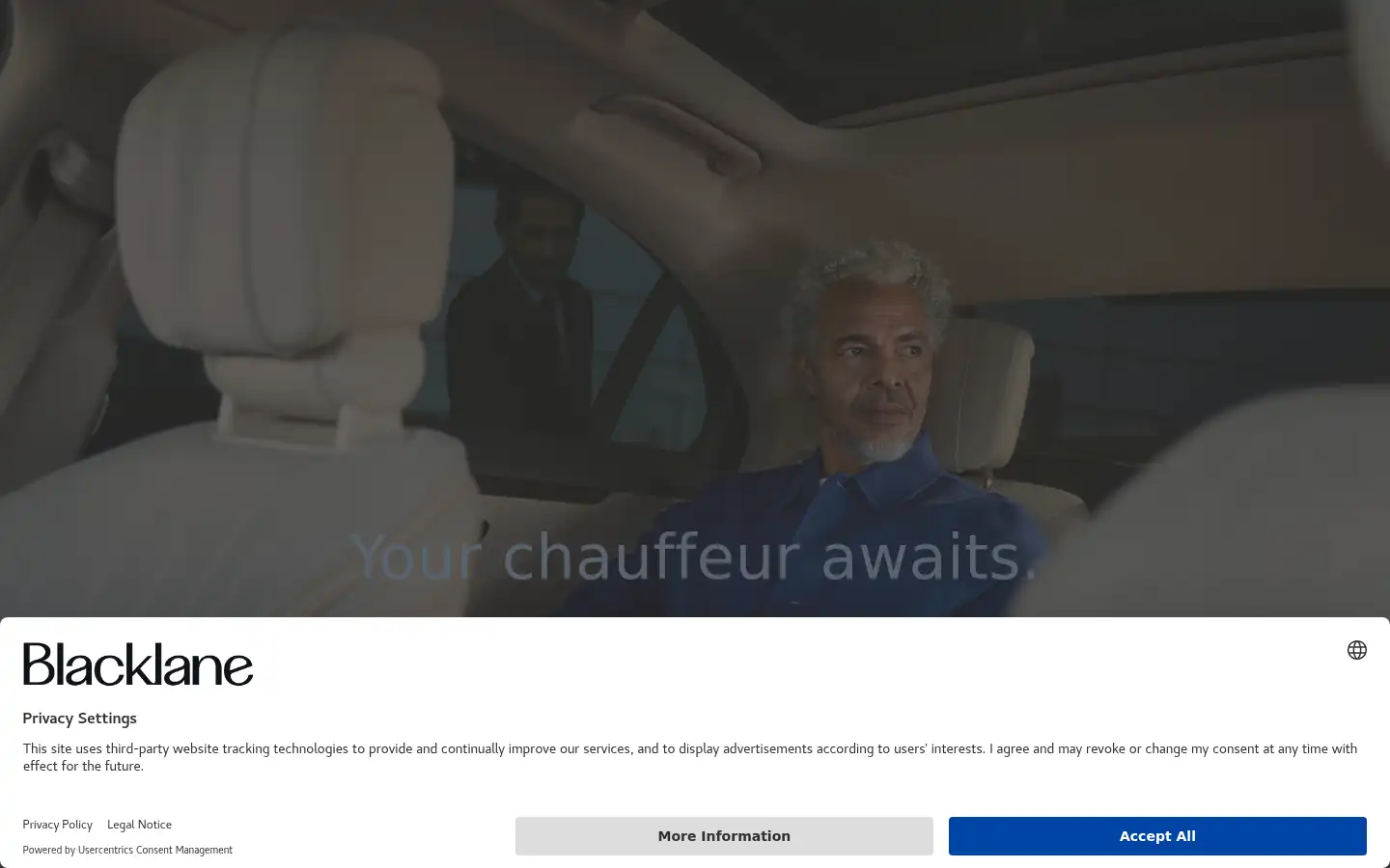 Screenshot of blacklane.com
