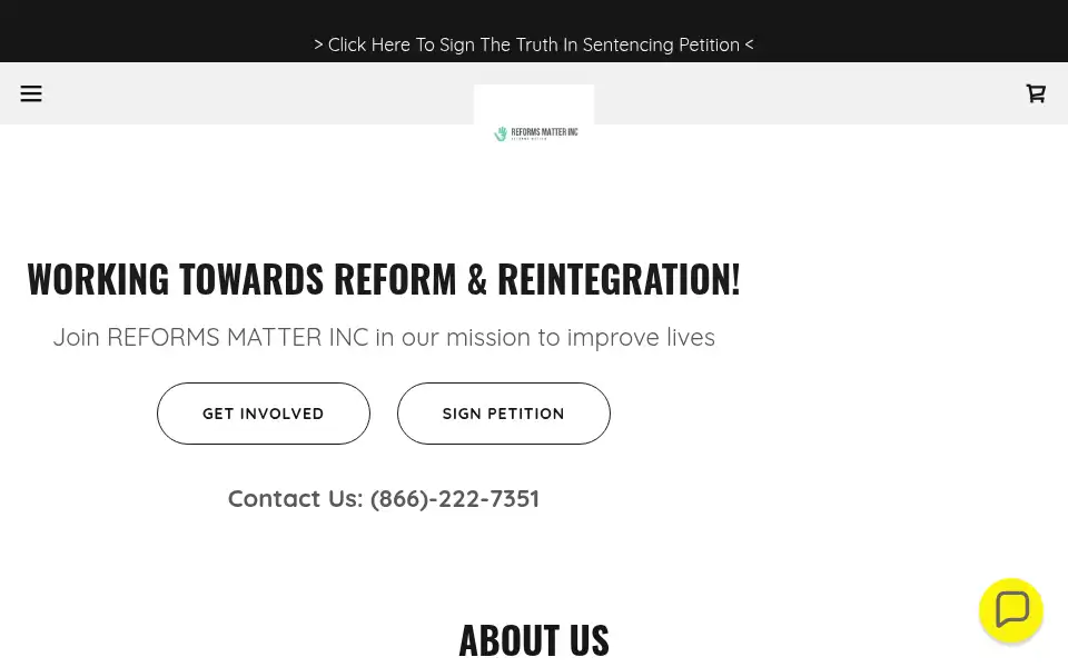 Screenshot of blacklivesmatterincarcerated.com