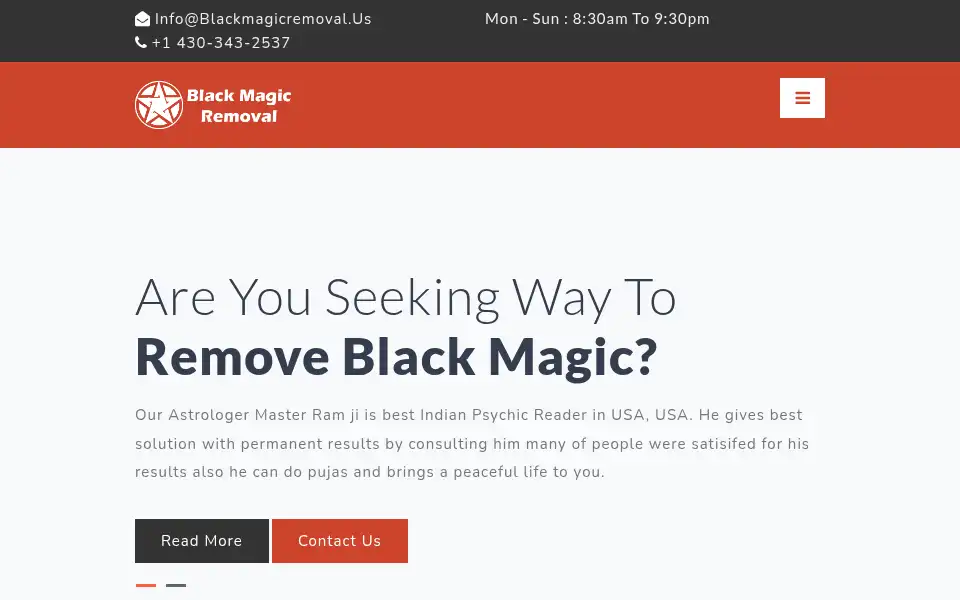 Screenshot of blackmagicremoval.us