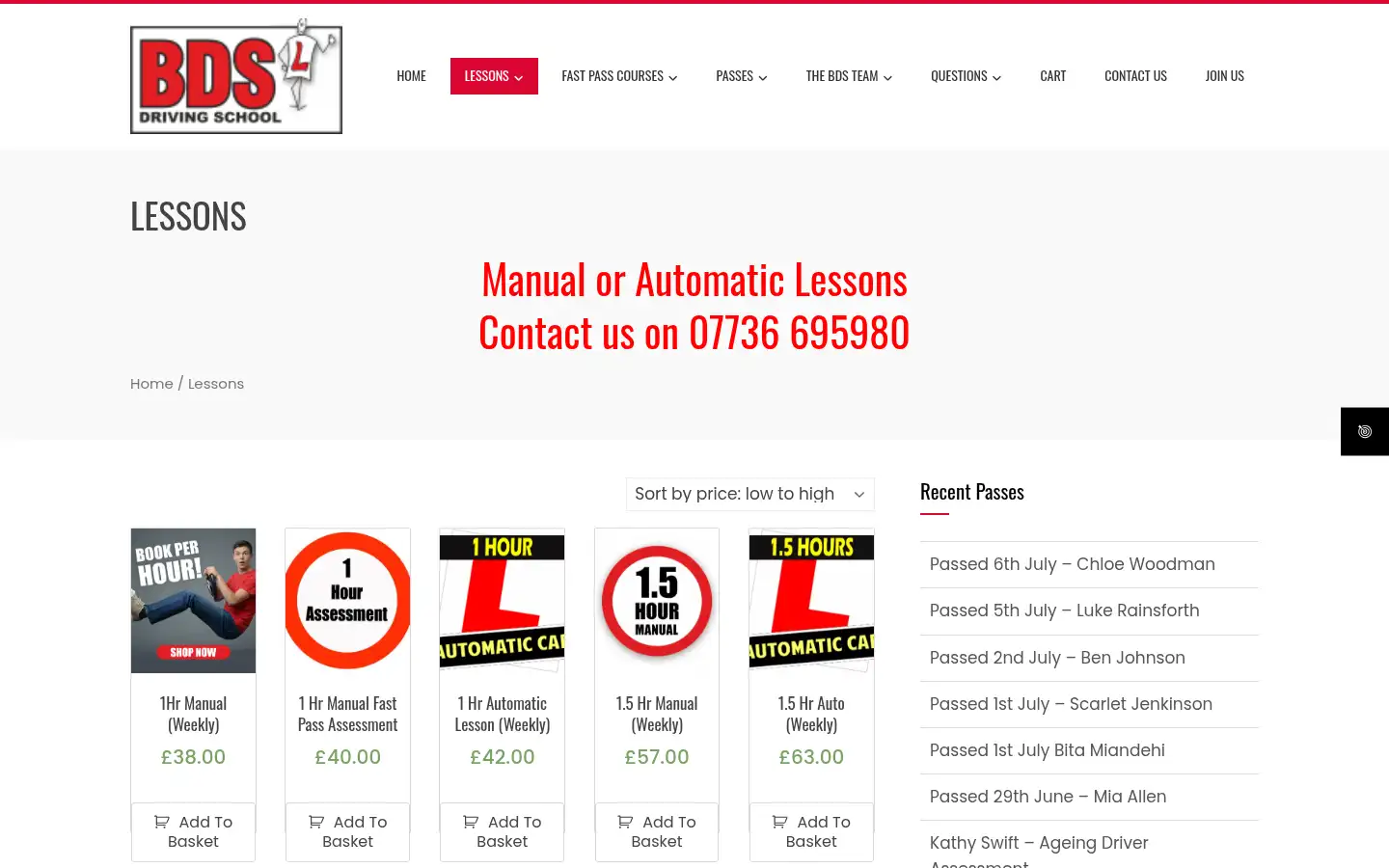 Screenshot of blackpooldrivingschool.co.uk