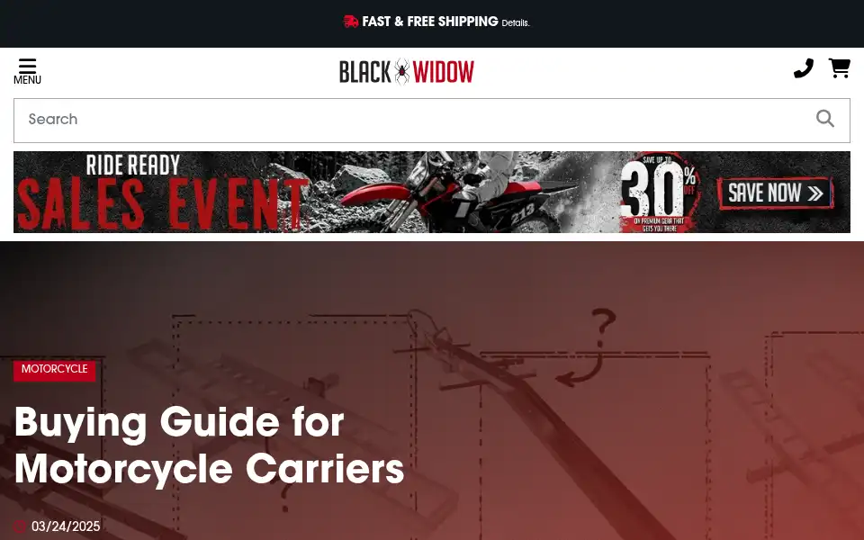Screenshot of blackwidowpro.com