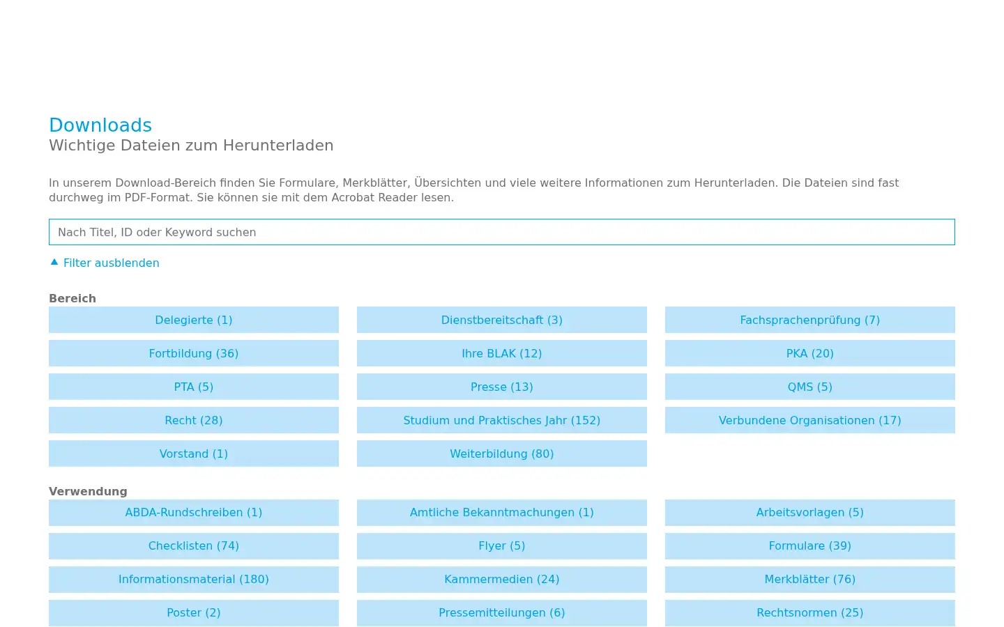 Screenshot of blak.de