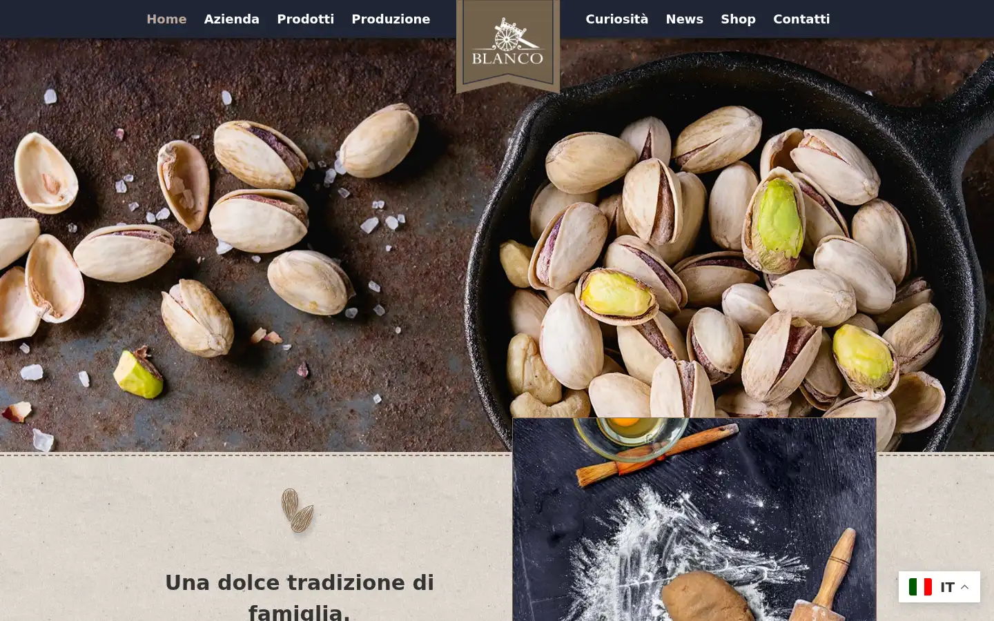 Screenshot of blancodolci.it