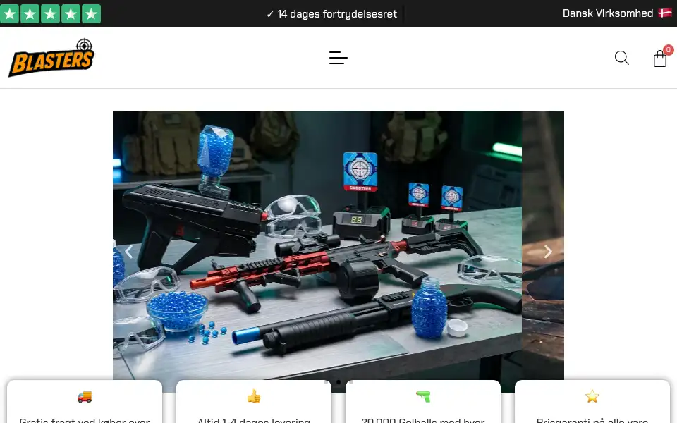 Screenshot of blasters.dk