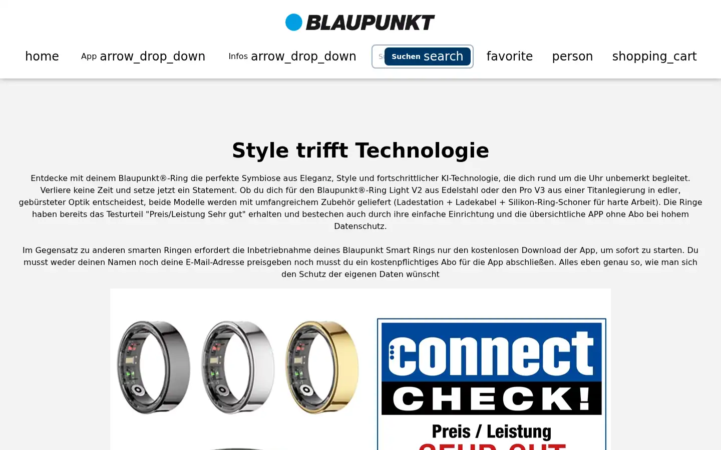 Screenshot of blaupunkt-ring.de