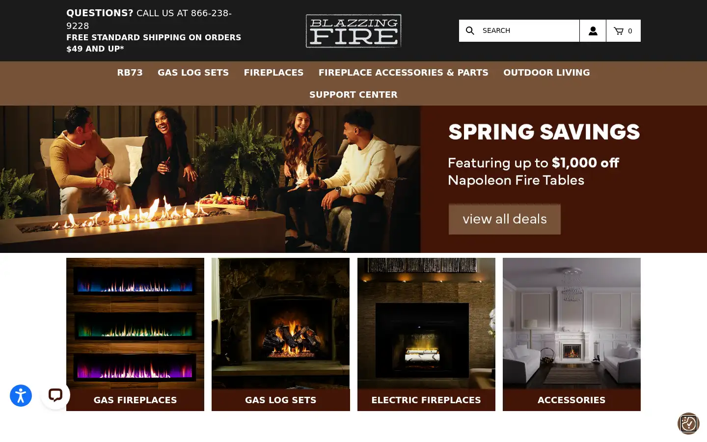 Screenshot of blazzingfire.com