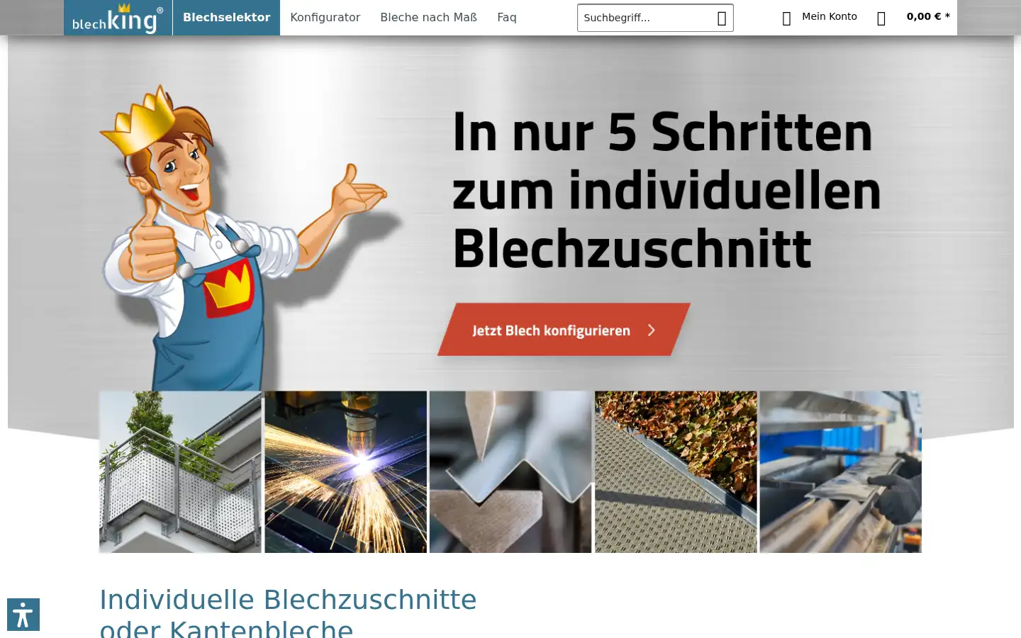 Screenshot of blechking.de