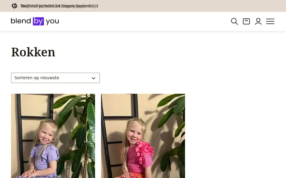 Screenshot of blendbyyoufashion.nl
