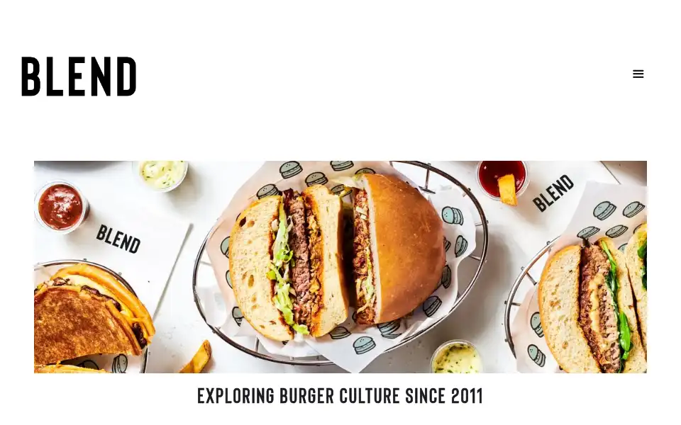 Screenshot of blendhamburger.com