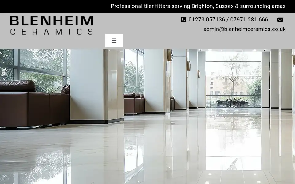 Screenshot of blenheimceramics.co.uk