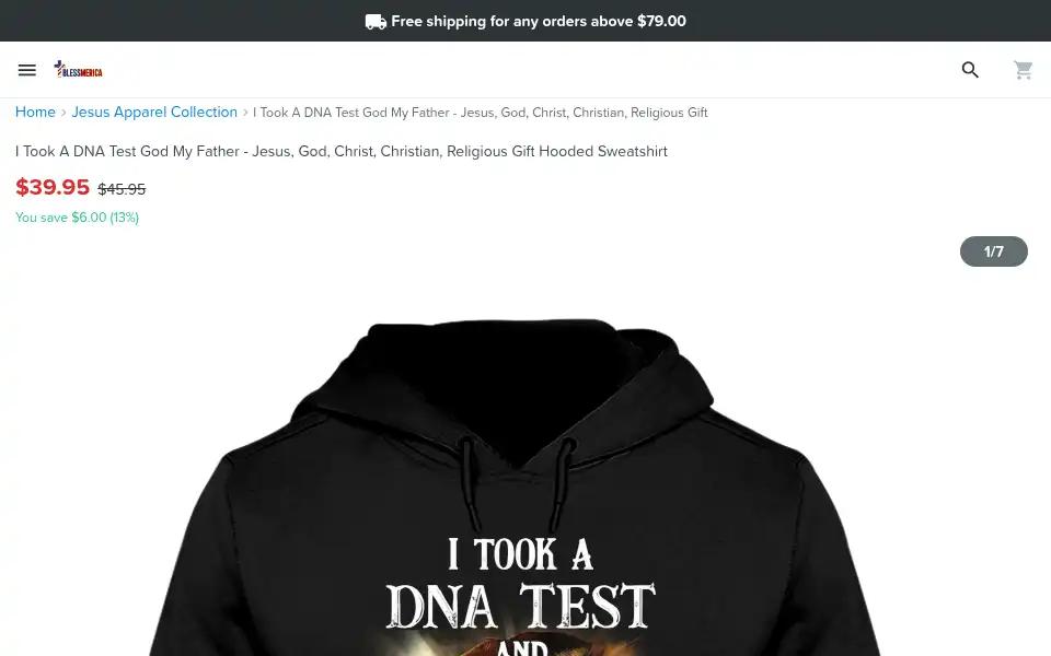 Screenshot of blessmerica.com