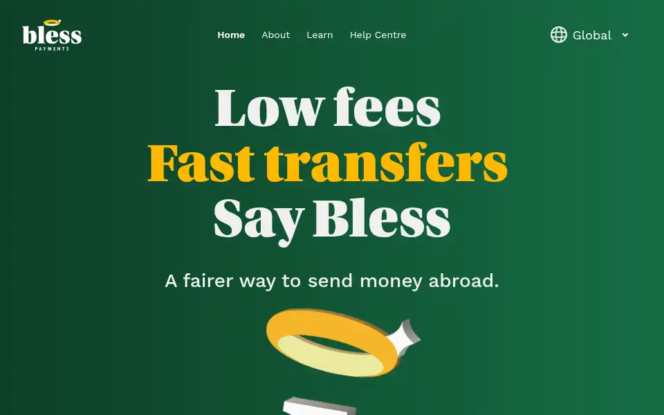 Screenshot of blesspayments.com.au