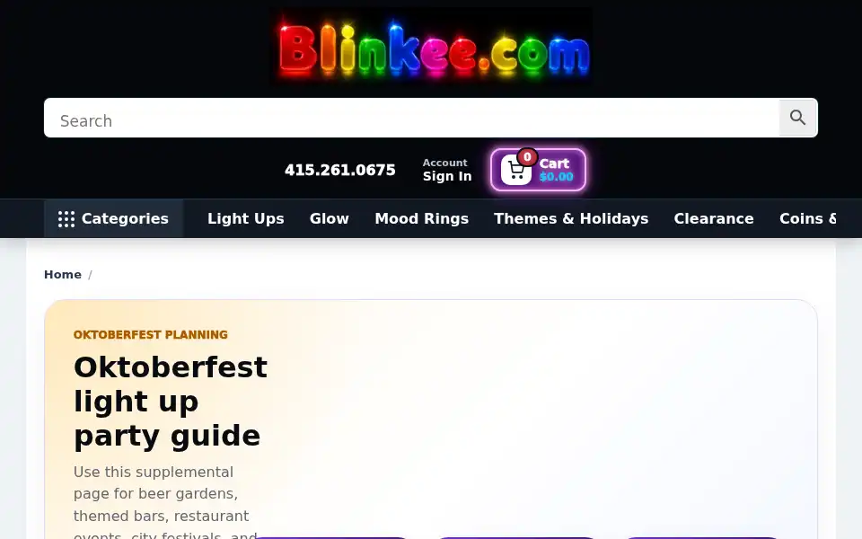 Screenshot of blinkee.com