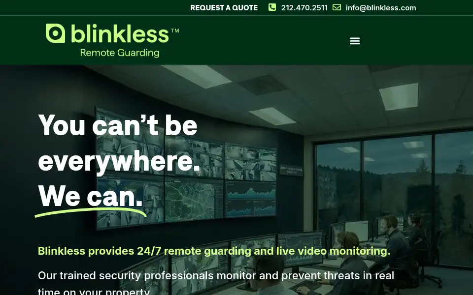 Screenshot of blinkless.com