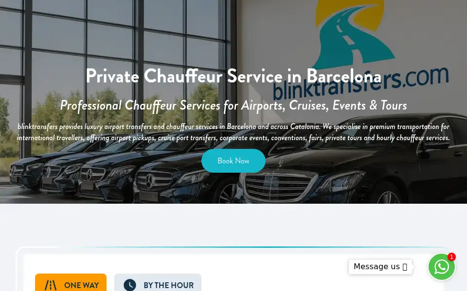 Screenshot of blinktransfers.com