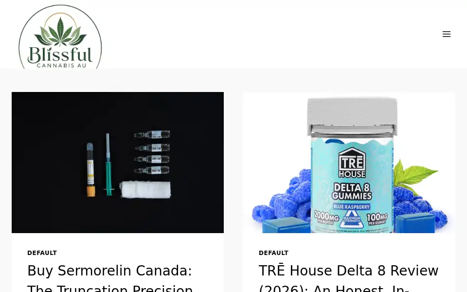 Screenshot of blissfulcannabisau.com
