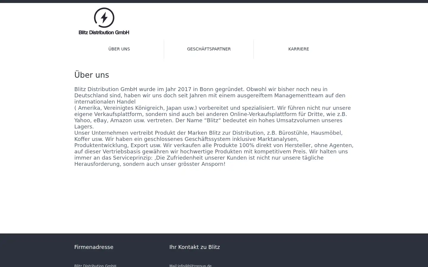 Screenshot of blitzgroup.de