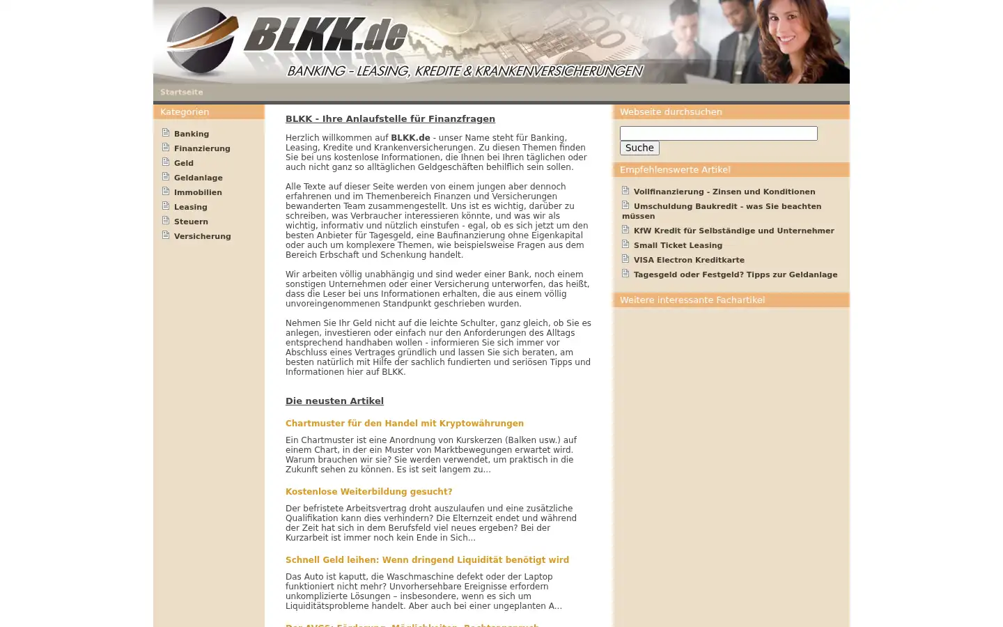 Screenshot of blkk.de
