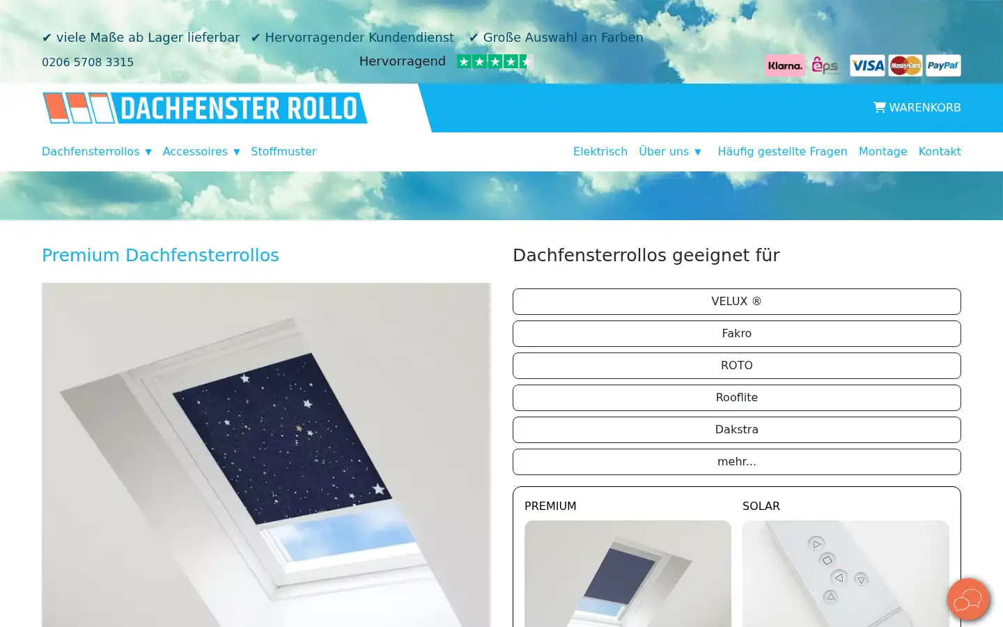 Screenshot of bloc-rollos.de
