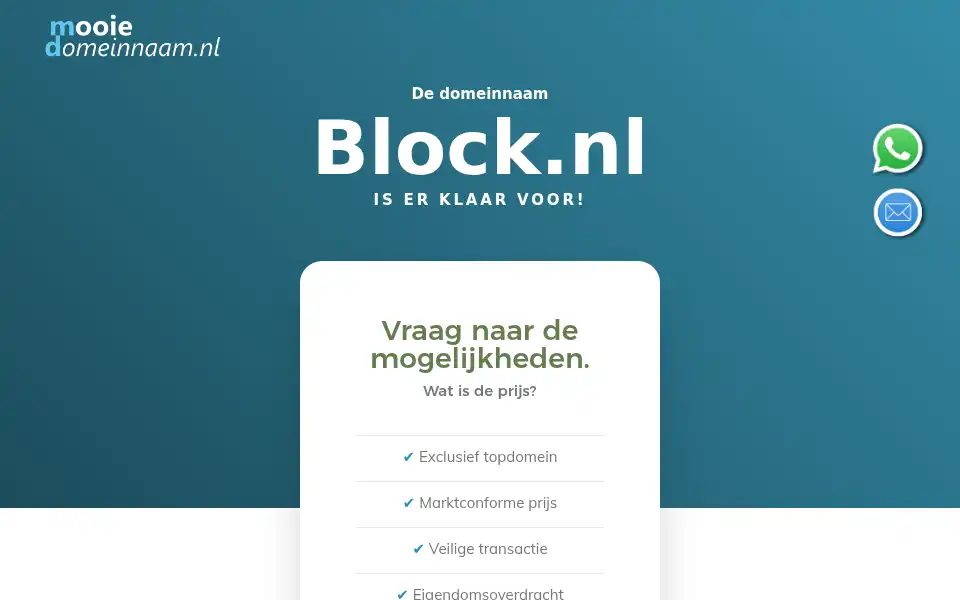 Screenshot of block.nl