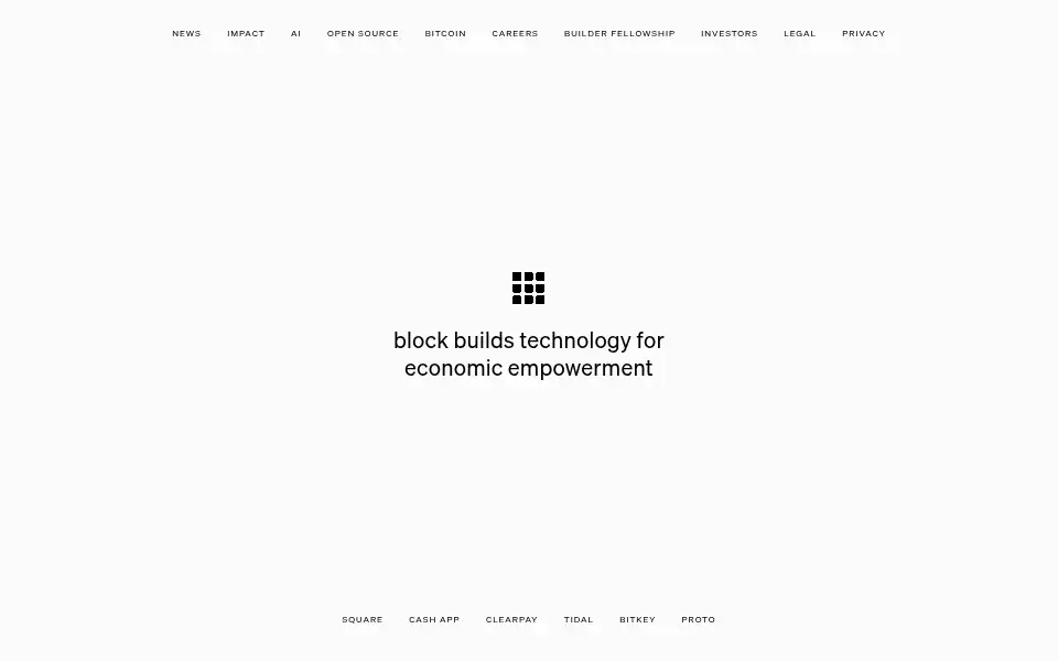 Screenshot of block.xyz