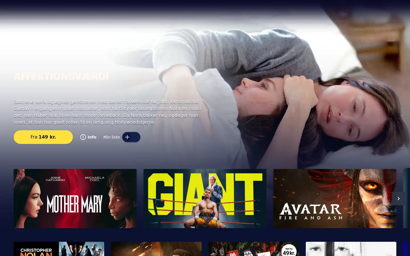 Screenshot of blockbuster.dk