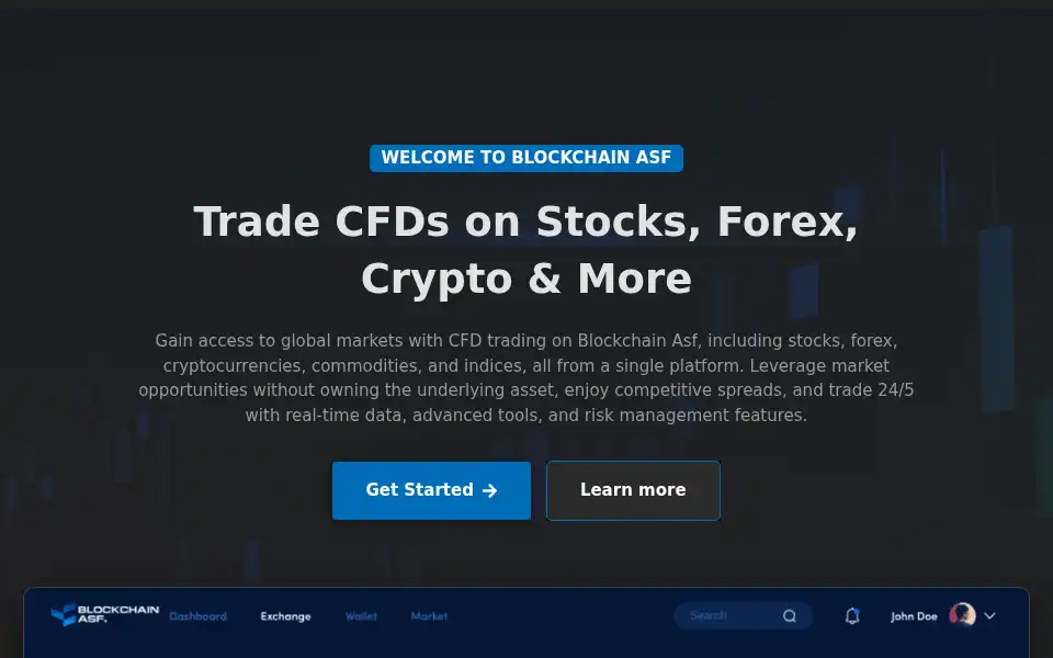 Screenshot of blockchain-asf.com