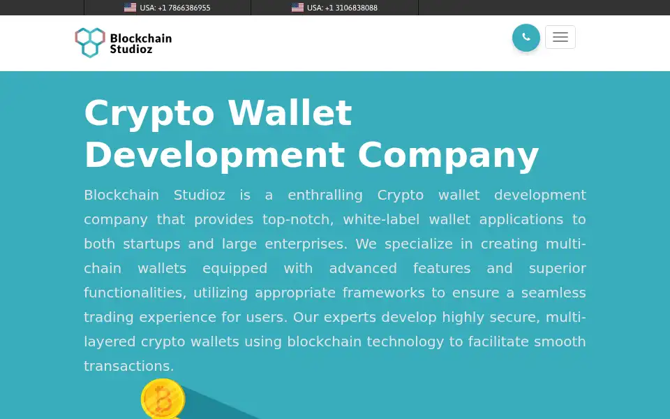Screenshot of blockchainstudioz.com