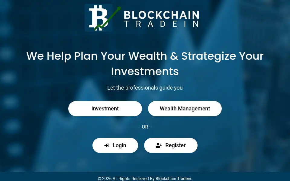 Screenshot of blockchaintradein.com