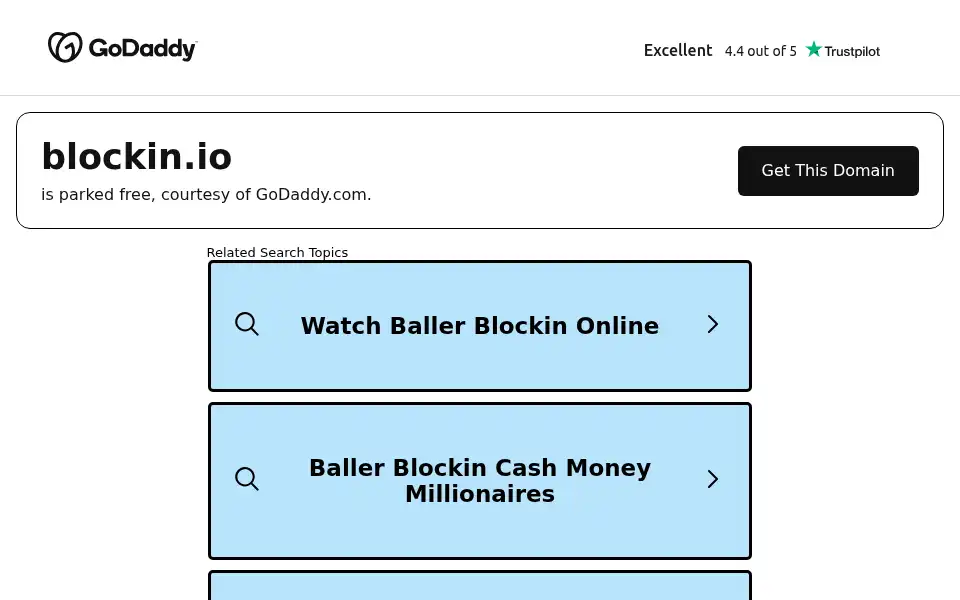 Screenshot of blockin.io