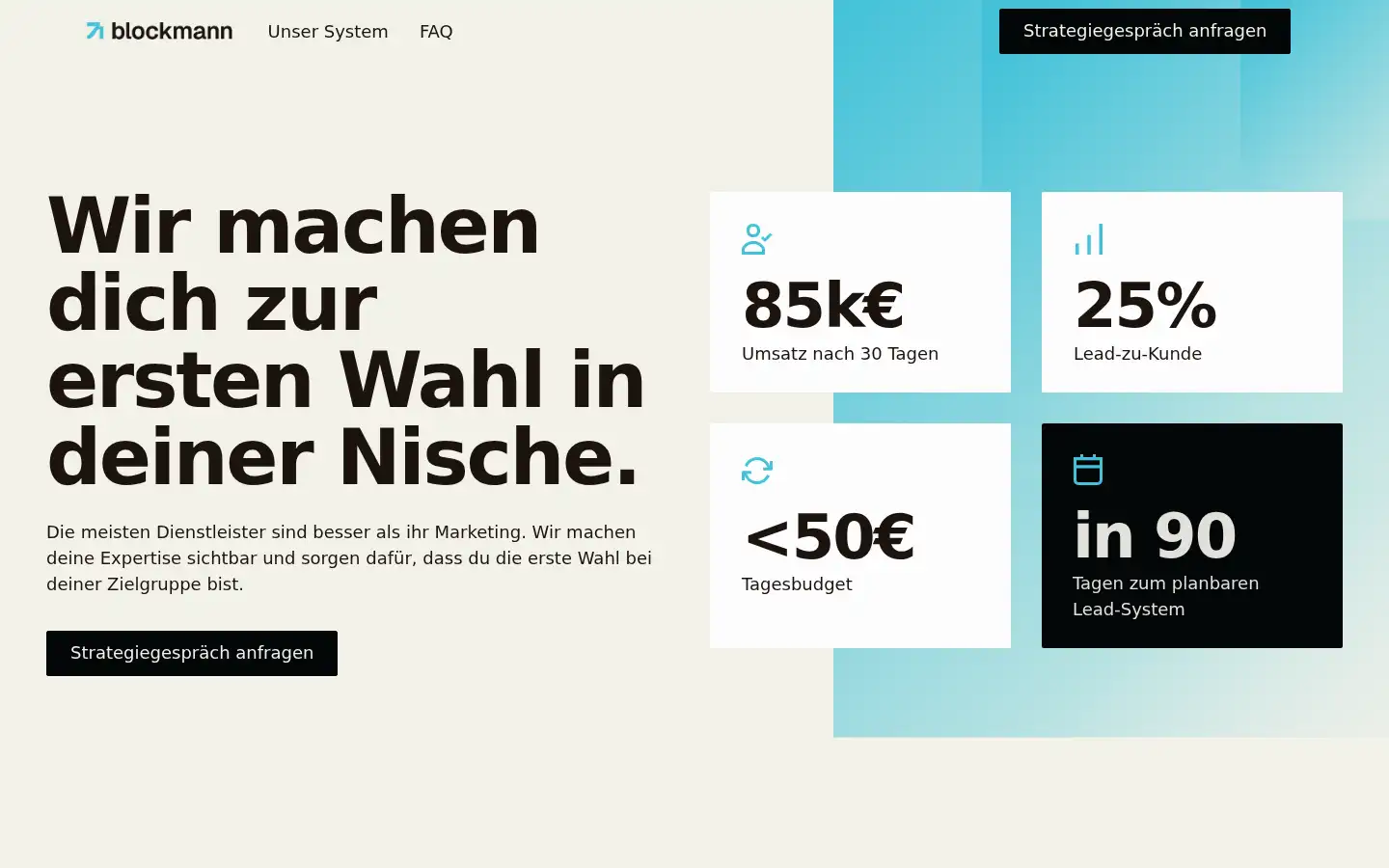Screenshot of blockmann.de