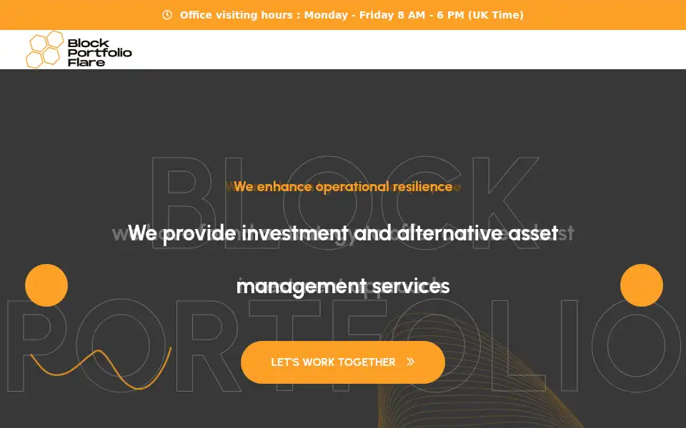 Screenshot of blockportfolioflare.com