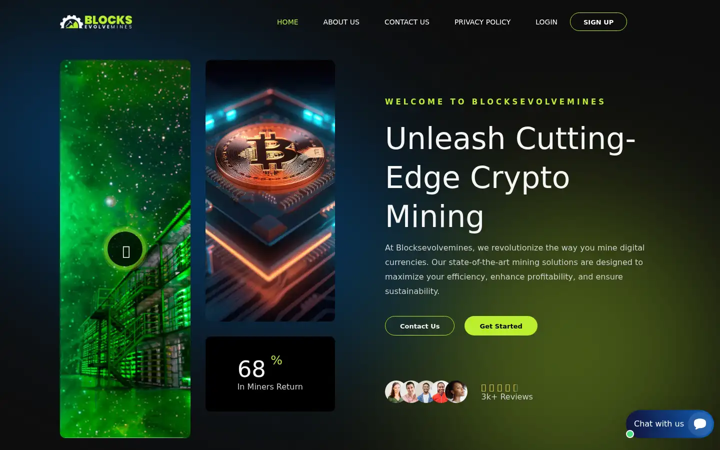 Screenshot of blocksevolvemines.site