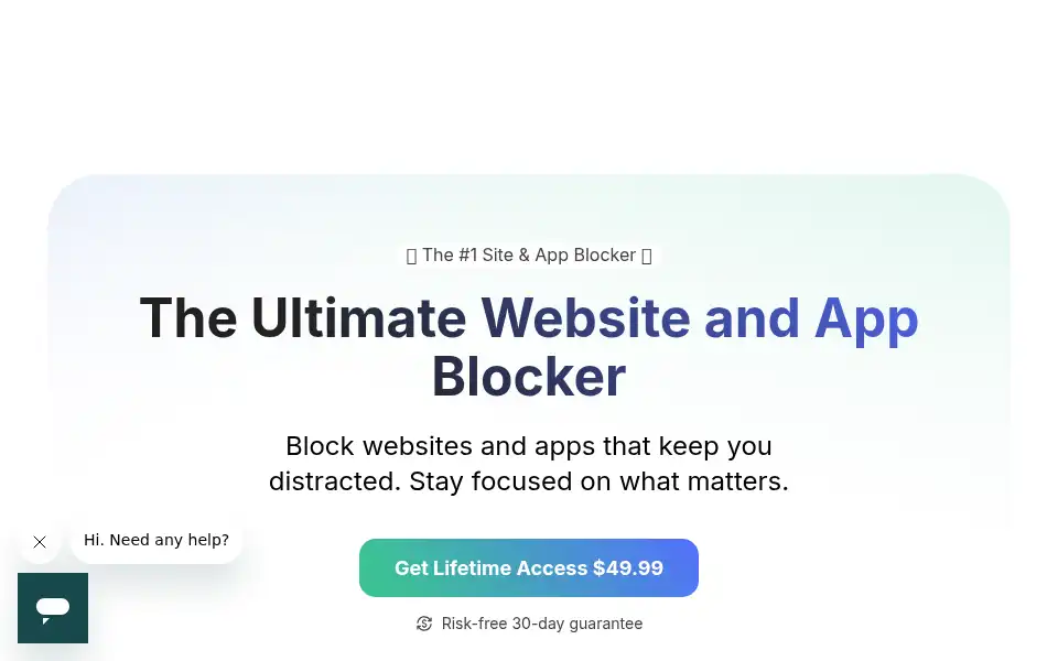 Screenshot of blocksite.co