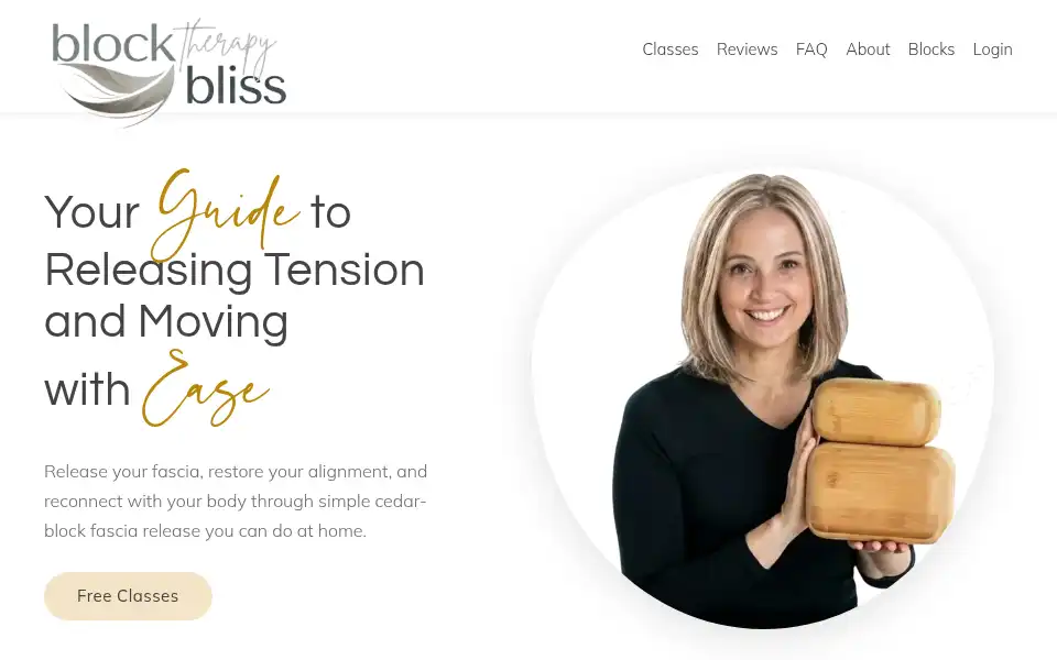 Screenshot of blocktherapybliss.com