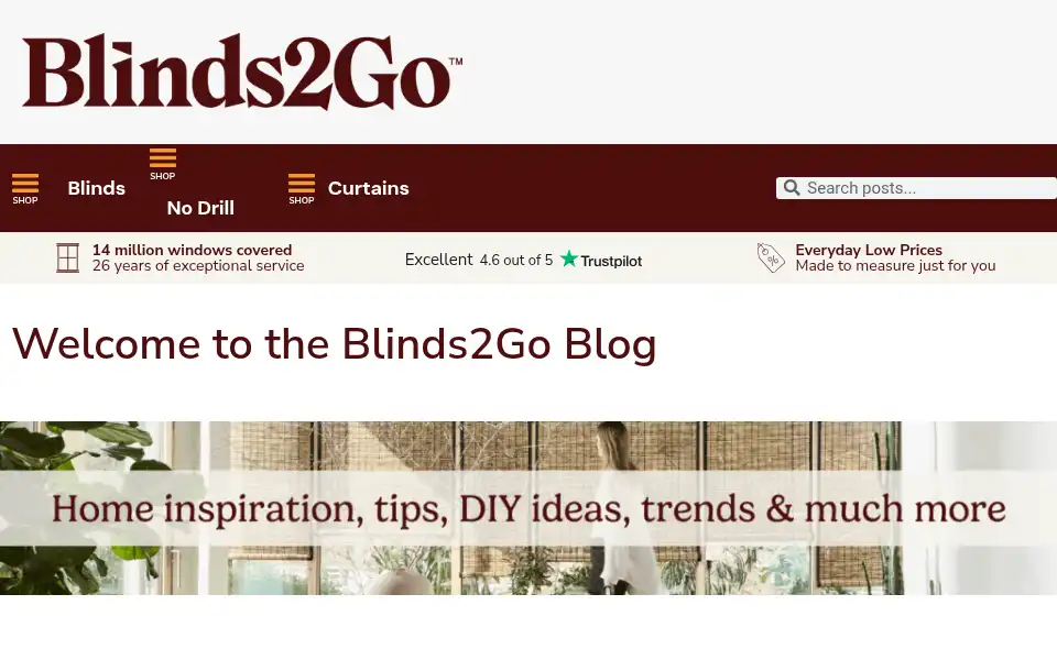 Screenshot of blog.blinds-2go.co.uk
