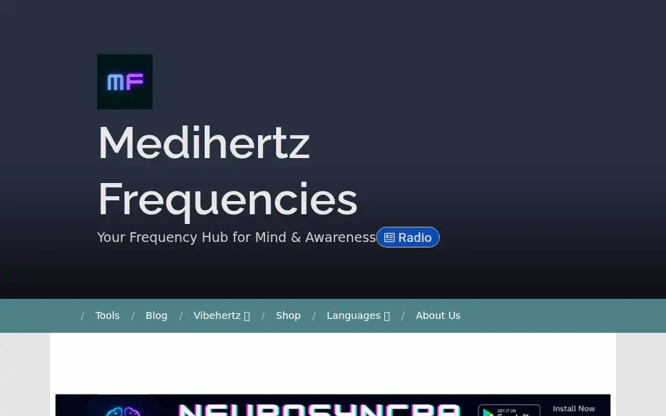 Screenshot of blog.medihertz.com